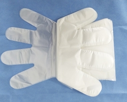 Disposable polyethylene inspection gloves