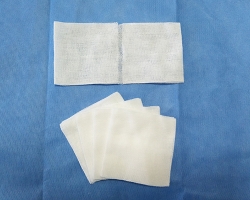 Medical absorbent gauze block